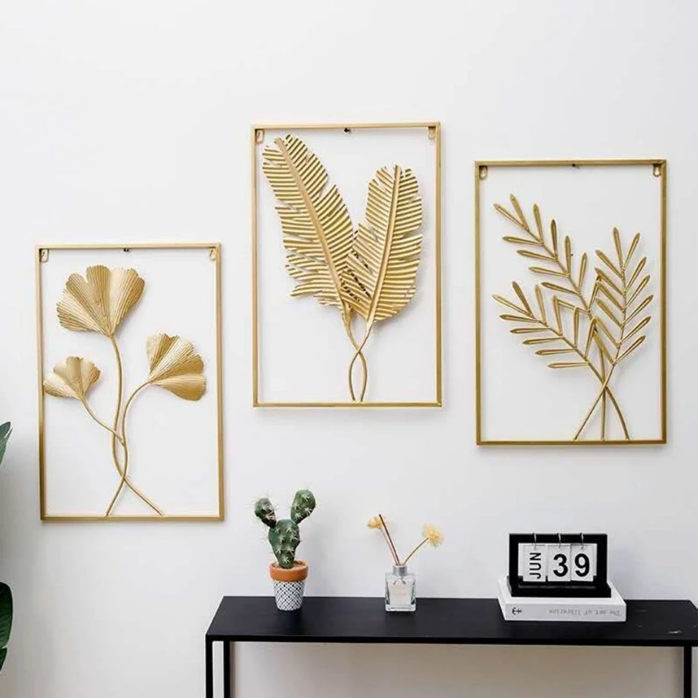 Metal leaf wall hangings, Living room TV background wall decor, Leaf series decoration painting, home decor wall ornaments
Metal leaf wall hangings, Living room TV background wall decor, Leaf series decoration painting, home decor wall ornaments
