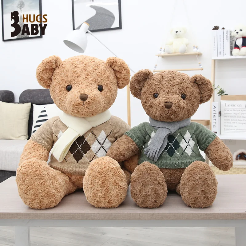 High Quality Big Bear With Sweater Plush Doll Soft Stuffed Animal Teddy Bear Plush Toys Kids Girls Valentine Lover Birthday Gift
High Quality Big Bear With Sweater Plush Doll Soft Stuffed Animal Teddy Bear Plush Toys Kids Girls Valentine Lover Birthday Gift