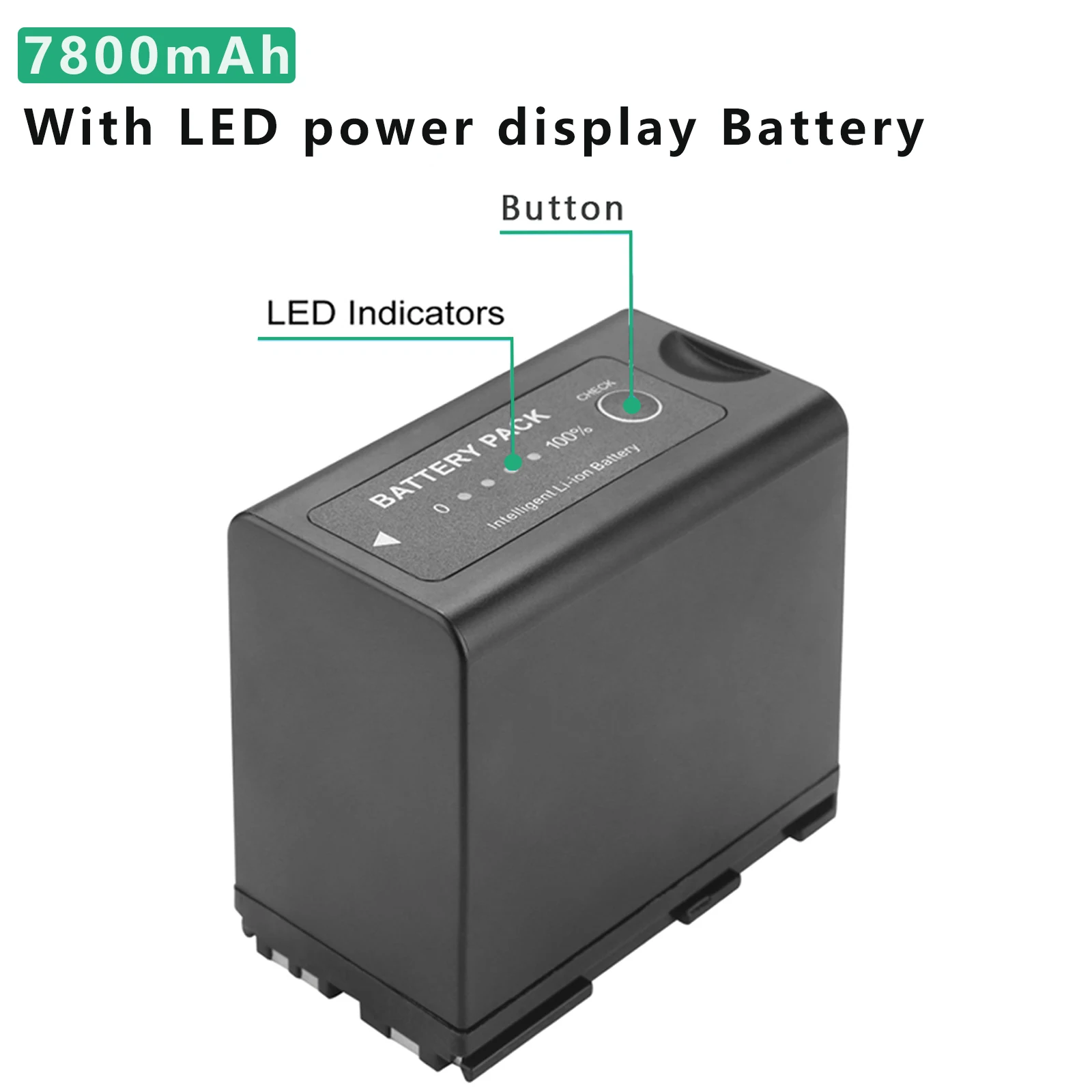 BP-975 BP 975 BP-945 7800mAh Battery for Canon EOS C100,EOS C100 Mark II, EOS C300, EOS C300 PL, GL2, XF100, XF105
BP-975 BP 975 BP-945 7800mAh Battery for Canon EOS C100,EOS C100 Mark II, EOS C300, EOS C300 PL, GL2, XF100, XF105