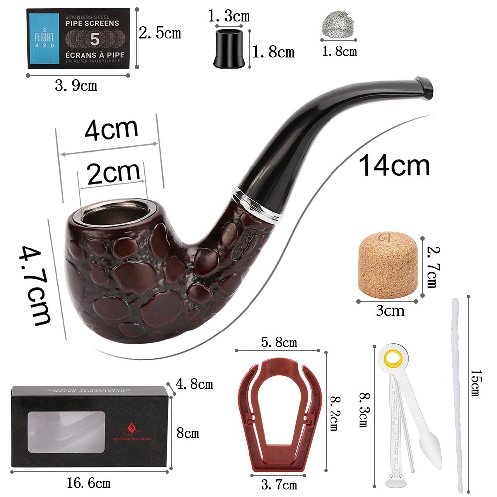 Tobacco Classic Resin Pipes Chimney Filter Smoking Pipe Set Cigar Smoke Narguile Grinder Mouthpiece Free Gifts
Tobacco Classic Resin Pipes Chimney Filter Smoking Pipe Set Cigar Smoke Narguile Grinder Mouthpiece Free Gifts