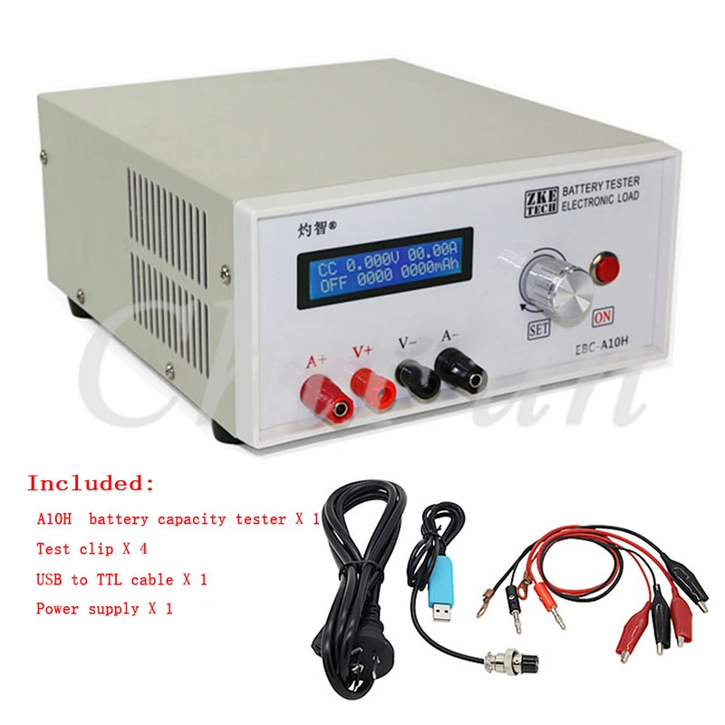 EBC-A10H Battery Capacity Charge Discharge Tester 30V 5-10A 150W Electronic Load Mobile Power Head Test Online Computer Software
EBC-A10H Battery Capacity Charge Discharge Tester 30V 5-10A 150W Electronic Load Mobile Power Head Test Online Computer Software