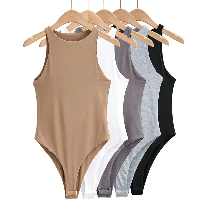#2125 Summer Sexy Body Women Sleeveless Skinny Body Top Femme O Neck Stretch Cotton Spaghetti Strap Bodysuits Female Solid Color
#2125 Summer Sexy Body Women Sleeveless Skinny Body Top Femme O Neck Stretch Cotton Spaghetti Strap Bodysuits Female Solid Color