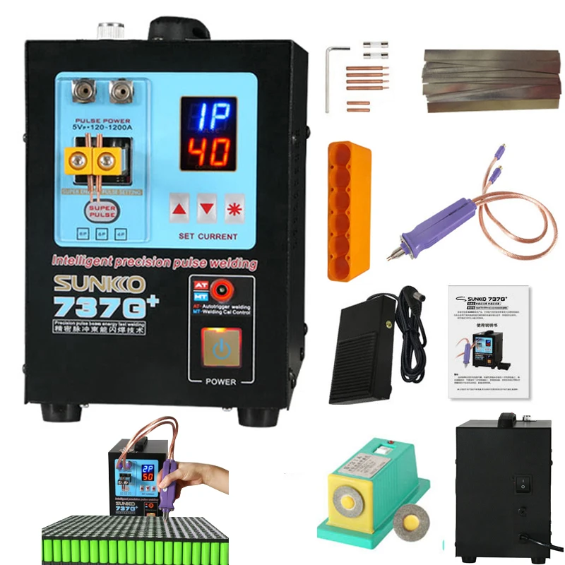 4.3KW 737G+ Spot Welding Machine For 18650 Batteries Nickel Strip Connection Battery spot Welder High Power wiht Welding Pen
4.3KW 737G+ Spot Welding Machine For 18650 Batteries Nickel Strip Connection Battery spot Welder High Power wiht Welding Pen