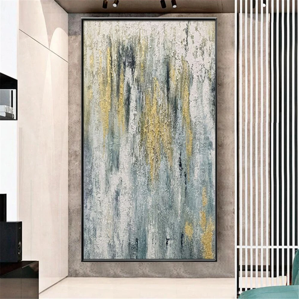 Hand-Painted Modern Oil Painting Abstract Mural View Canvas Picture Thick Blue Gold Wall Art For Home Decor Living Room Office
Hand-Painted Modern Oil Painting Abstract Mural View Canvas Picture Thick Blue Gold Wall Art For Home Decor Living Room Office