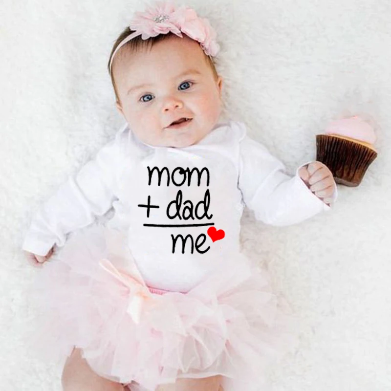 Mom Plus Dad Love Me Newborn Baby Long Sleeve Clothes Body Baby Boy Girl Kids Cotton Bodysuit Infant Funny Jumpsuit
Mom Plus Dad Love Me Newborn Baby Long Sleeve Clothes Body Baby Boy Girl Kids Cotton Bodysuit Infant Funny Jumpsuit