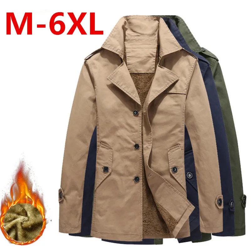 Winter Warm Thick Fleece Jacket Men Casual Business Trench Coat Single Breasted Solid Parkas Outerwear Turn-down Collar Clothes
Winter Warm Thick Fleece Jacket Men Casual Business Trench Coat Single Breasted Solid Parkas Outerwear Turn-down Collar Clothes