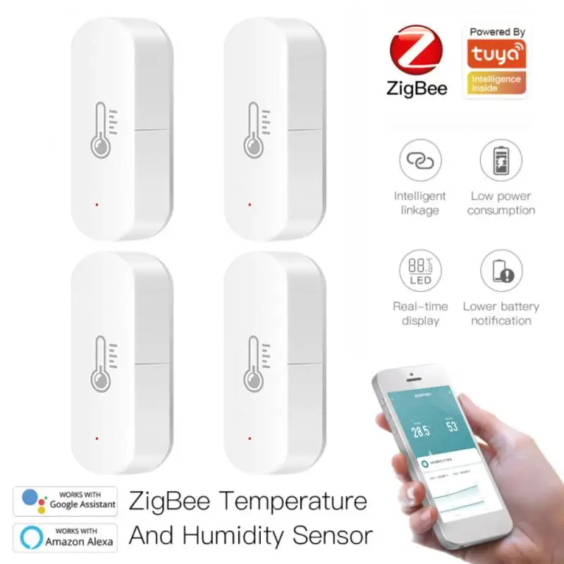 Tuya ZigBee Wireless Smart Temperature And Humidity Sensor Hygrometer Smart Home Security Smart Life App For Alexa Google Home
Tuya ZigBee Wireless Smart Temperature And Humidity Sensor Hygrometer Smart Home Security Smart Life App For Alexa Google Home