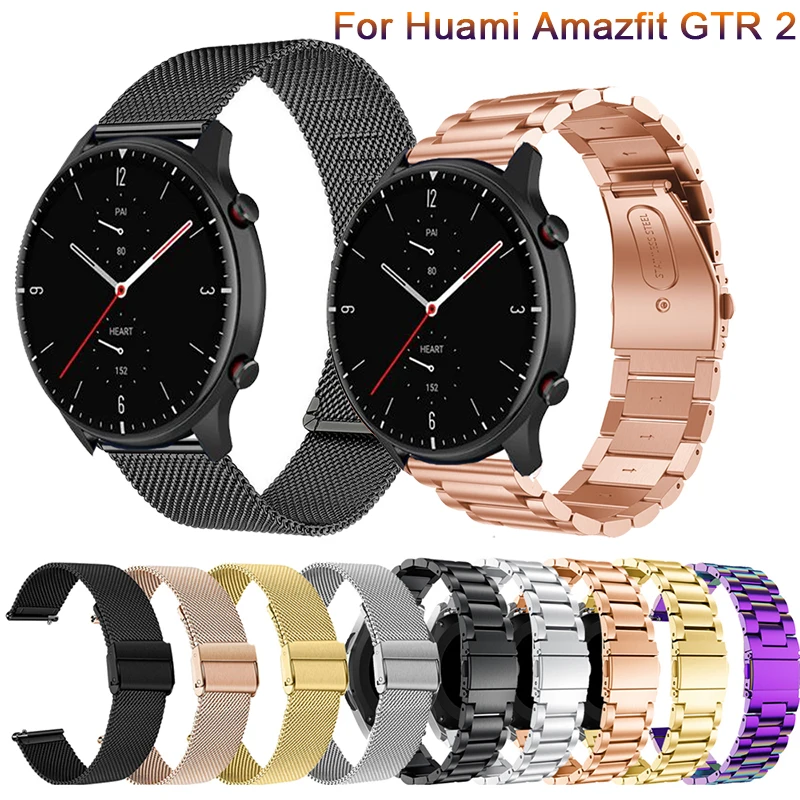 For Huami Amazfit GTR 2 2E >R 47mm Strap gtr2 Stainless Steel Quick Release Watchband Metal Wristband Bracelet 22mm Watch Band
For Huami Amazfit GTR 2 2E >R 47mm Strap gtr2 Stainless Steel Quick Release Watchband Metal Wristband Bracelet 22mm Watch Band
