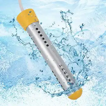 Electric Water Heater 1500W 220V Immersion Water Heating Boiler for Pool Home Travel Bath Shower Hot Water Heater Rod