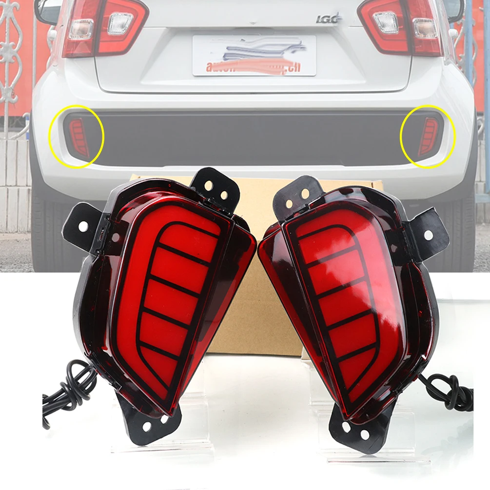 2 Pieces Car Accessories Rear Bumper Lights Assembly LED Brake Lamp 12V Waterproof Tail Driving Light for Suzuki Ignis 2016~2019
2 Pieces Car Accessories Rear Bumper Lights Assembly LED Brake Lamp 12V Waterproof Tail Driving Light for Suzuki Ignis 2016~2019