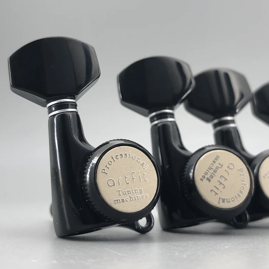 Guitar SG Series Locking Deluxe Machine Head Tuners Tuning Pegs Black Finish Right Hand Left Hand R3L3 Guitar Tuners
Guitar SG Series Locking Deluxe Machine Head Tuners Tuning Pegs Black Finish Right Hand Left Hand R3L3 Guitar Tuners