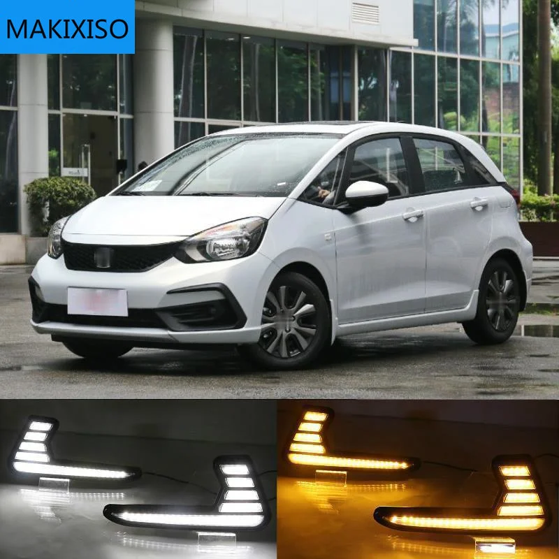 LED Daytime Running Lights for Honda Jazz fit 2020 2021 LED DRL fog lamp with turn signal function car styling
LED Daytime Running Lights for Honda Jazz fit 2020 2021 LED DRL fog lamp with turn signal function car styling