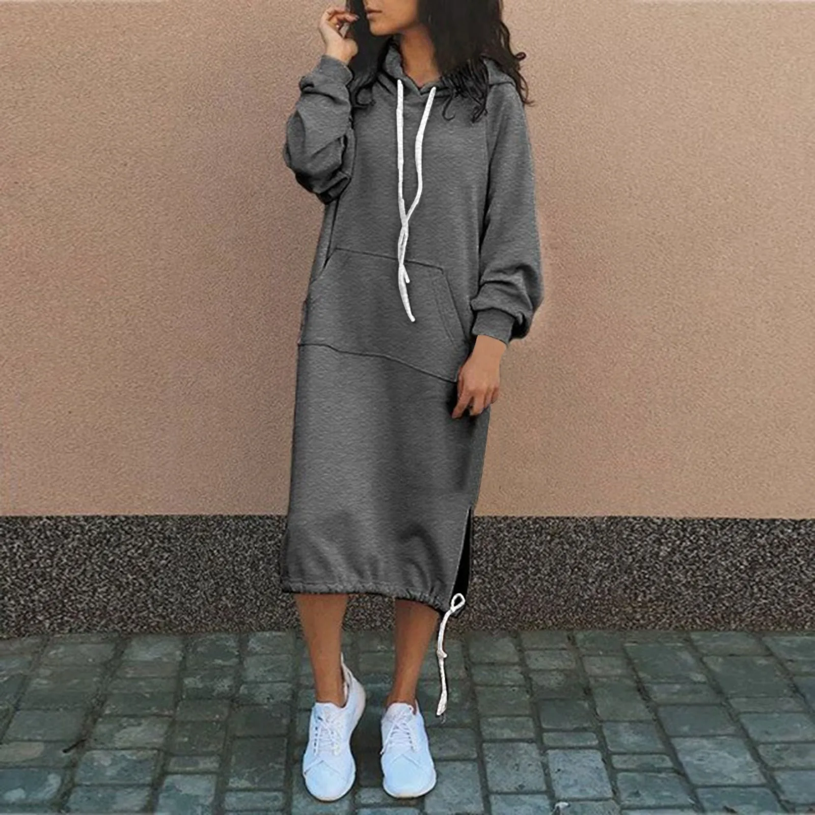 Autumn Winter Warm Hoodie Dress Womens Drawstring Long Sleeve Fleece Thicken Sweatshirt Dresses Ladies Hooded Vestidos Tracksuit
Autumn Winter Warm Hoodie Dress Womens Drawstring Long Sleeve Fleece Thicken Sweatshirt Dresses Ladies Hooded Vestidos Tracksuit