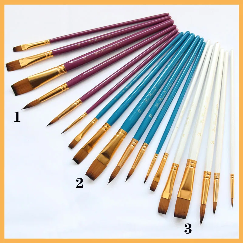 Acrylic And Oil Brushes 6Pcs/Set Nylon Brush Set Brush Pen For Drawing Art Brushes Three Colors Paint Art Supplies Pinceles
Acrylic And Oil Brushes 6Pcs/Set Nylon Brush Set Brush Pen For Drawing Art Brushes Three Colors Paint Art Supplies Pinceles