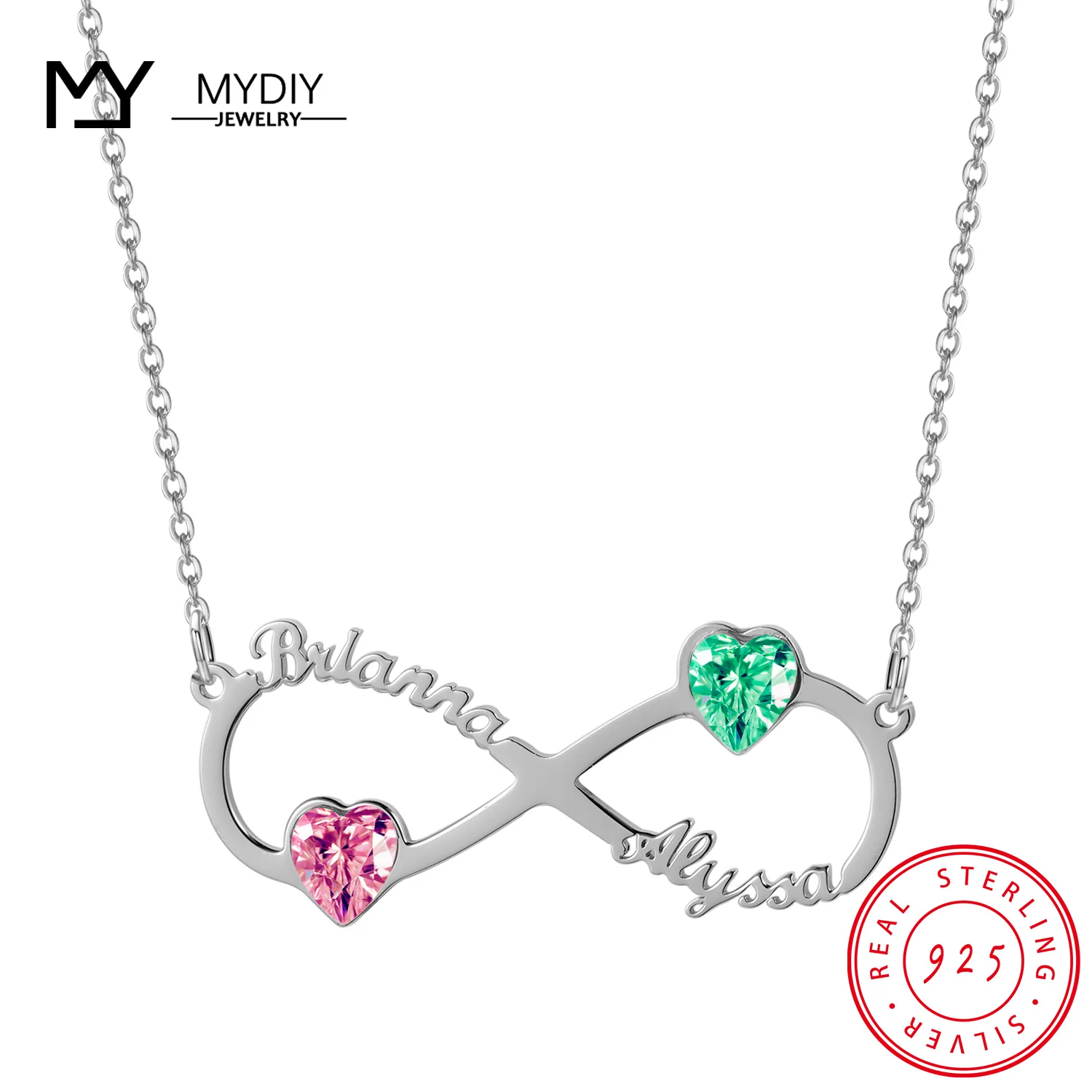 MYDIY 925 пробы серебро персонализированных бесконечная петля имя Цепочки и ожерелья камень по дню рождения Цепочки и ожерелья название Цепочки и ожерелья по индивидуальному заказу, ювелирное изделие, подарок
MYDIY 925 пробы серебро персонализированных бесконечная петля имя Цепочки и ожерелья камень по дню рождения Цепочки и ожерелья название Цепочки и ожерелья по индивидуальному заказу, ювелирное изделие, подарок