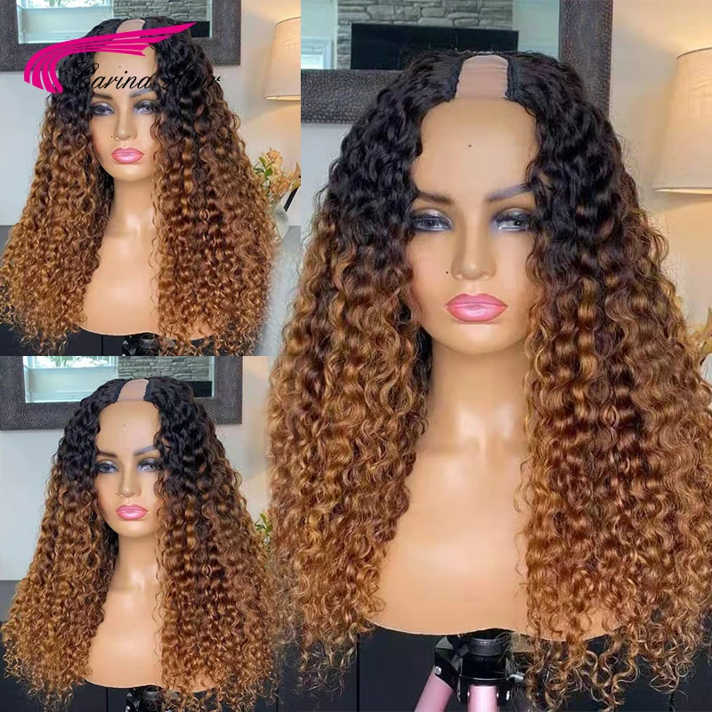 Carina hair Highlight U Part Human Hair Wigs Curly Brazilian Remy Hair 200% Ombre Blonde U Part Wigs For Women Middle Part
Carina hair Highlight U Part Human Hair Wigs Curly Brazilian Remy Hair 200% Ombre Blonde U Part Wigs For Women Middle Part
