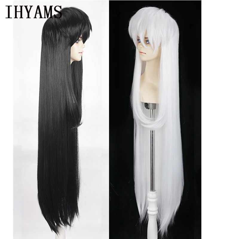 Sesshoumaru Cosplay Wigs 100cm Long White/Black Styled Heat Resistant Synthetic Hair Wig + Wig Cap
Sesshoumaru Cosplay Wigs 100cm Long White/Black Styled Heat Resistant Synthetic Hair Wig + Wig Cap