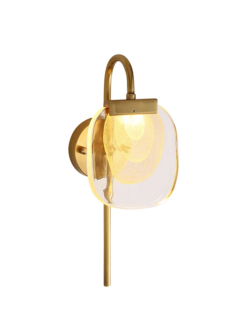 Nordic all-copper gold powder glass wall lamps deco art bedroom bedside aisle living room luxury modern wall sconces lights
Nordic all-copper gold powder glass wall lamps deco art bedroom bedside aisle living room luxury modern wall sconces lights