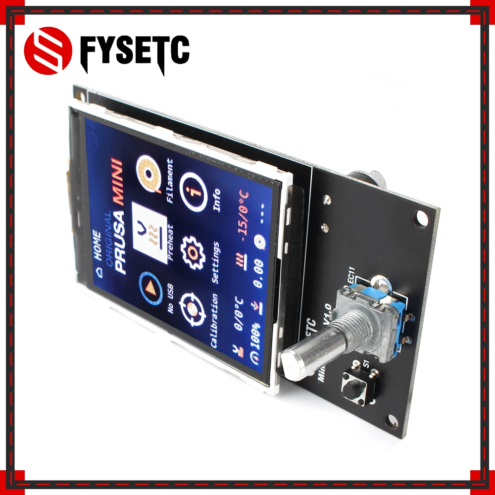 Клон Prusa Mini Buddy board TMC2209 драйвер 3,2 ''/2,8'' LCD Prusa прошивка для Prusa Mini 3D принтера детали
Клон Prusa Mini Buddy board TMC2209 драйвер 3,2 ''/2,8'' LCD Prusa прошивка для Prusa Mini 3D принтера детали