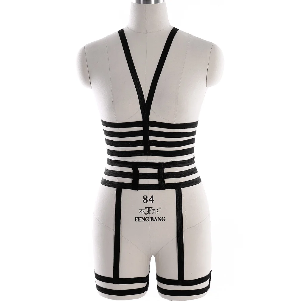 Harajuku Fetish Harness Cage Bra Full Body Harness For Women Erotic Lingerie Stockings Belt Harness Top Bondage Sexy Lingerie
Harajuku Fetish Harness Cage Bra Full Body Harness For Women Erotic Lingerie Stockings Belt Harness Top Bondage Sexy Lingerie