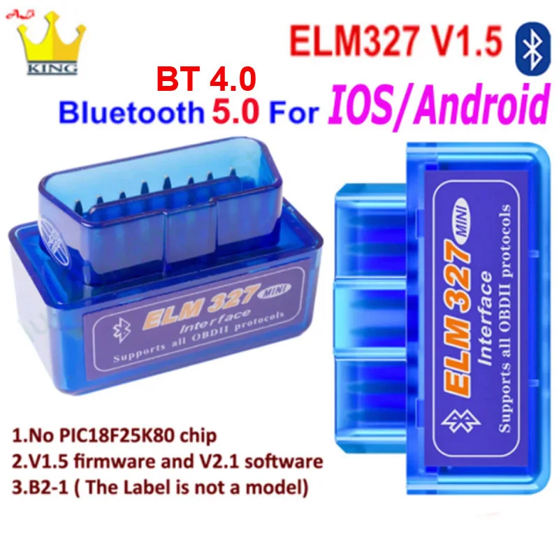 Bluetooth mini ELM 327 V1.5 OBD Scanner For ios Android OBD2 ELM327 Mini ELM327 Bluetooth OBD2 Scanner ELM327 OBD2 Code Reader
Bluetooth mini ELM 327 V1.5 OBD Scanner For ios Android OBD2 ELM327 Mini ELM327 Bluetooth OBD2 Scanner ELM327 OBD2 Code Reader