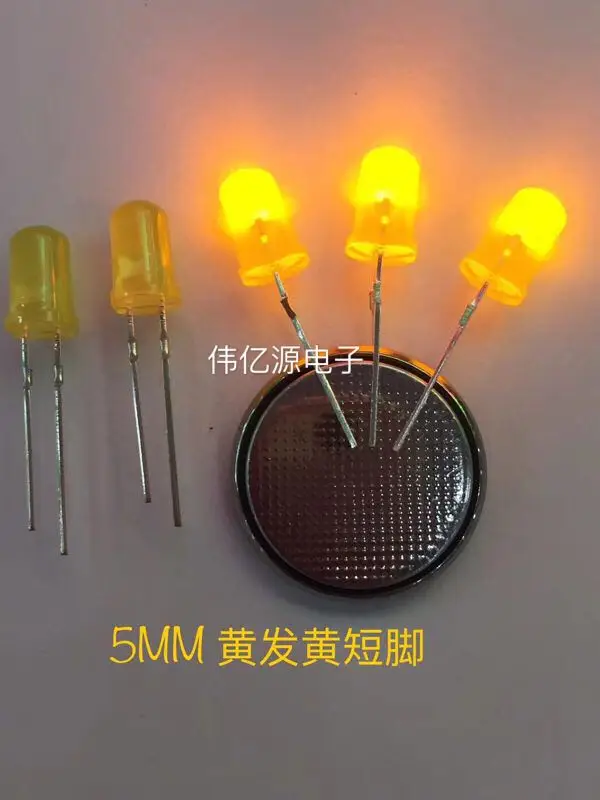 5AY2UD09 LED light emitting diode 5mm yellow light highlight short foot 5mm yellow hair yellow 5mm yellow light short foot 5mm y
5AY2UD09 LED light emitting diode 5mm yellow light highlight short foot 5mm yellow hair yellow 5mm yellow light short foot 5mm y