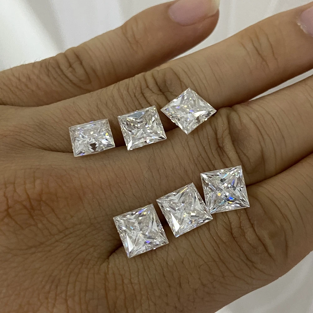 Meisidian 5X5mm Princess Cut White Moissanite Stone Loose Diamond 0.8 Carat For Ring
Meisidian 5X5mm Princess Cut White Moissanite Stone Loose Diamond 0.8 Carat For Ring