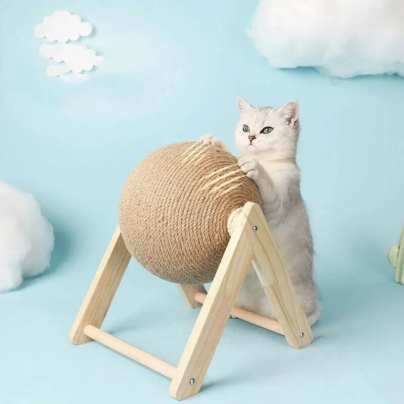 Cat Scratching Ball Toy Kitten Sisal Rope Ball Board Grinding Paws Toys Cats Scratcher Wear-resistant Pet Furniture Supplies
Cat Scratching Ball Toy Kitten Sisal Rope Ball Board Grinding Paws Toys Cats Scratcher Wear-resistant Pet Furniture Supplies