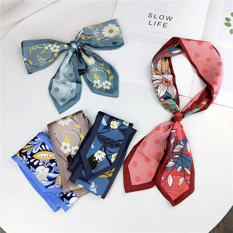 Fashion Bag Scarf Women Luxury Twill Print Headband Matching Shirt Tie Bag Handle Ribbon Design Women's Headscarf
Fashion Bag Scarf Women Luxury Twill Print Headband Matching Shirt Tie Bag Handle Ribbon Design Women's Headscarf
