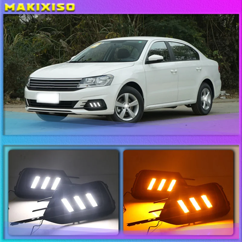 1 Pair LED DRL Daytime Running Light For Volkswagen VW Lavida 2019 with Yellow Trun Signal Light Blue Night Lamp
1 Pair LED DRL Daytime Running Light For Volkswagen VW Lavida 2019 with Yellow Trun Signal Light Blue Night Lamp
