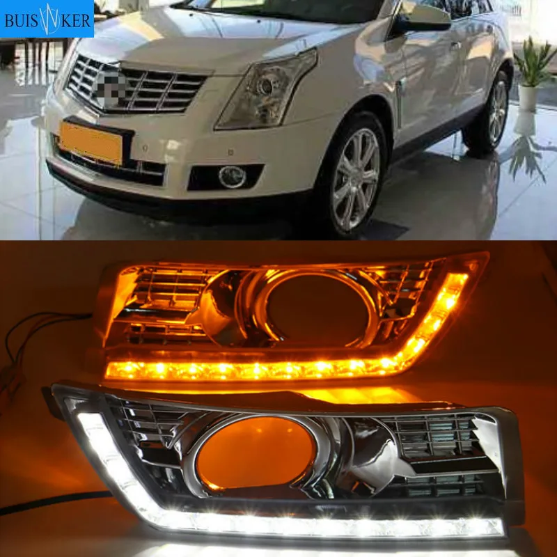 LED Daytime Running Light for Cadillac SRX 2 2012-2016 LED DRL with Yellow Turning Lights Chrome Fog Lamp Cover
LED Daytime Running Light for Cadillac SRX 2 2012-2016 LED DRL with Yellow Turning Lights Chrome Fog Lamp Cover