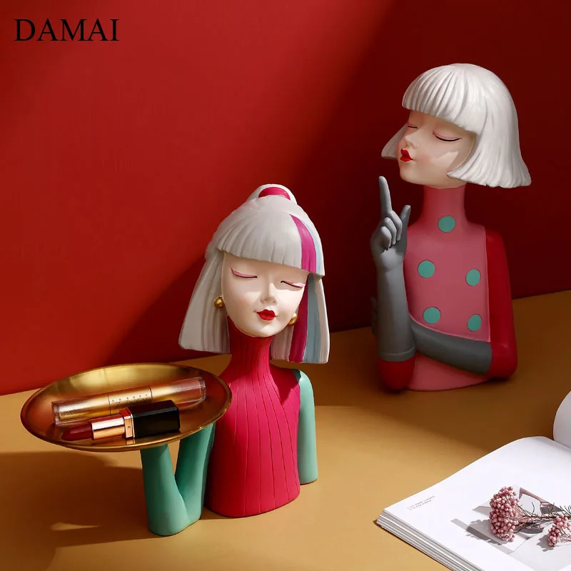 Creativity Girl Art Figurine Character Resins Figures Statue Desk Decor Ornament Living Room Desktop Decorations Home Decoration
Creativity Girl Art Figurine Character Resins Figures Statue Desk Decor Ornament Living Room Desktop Decorations Home Decoration