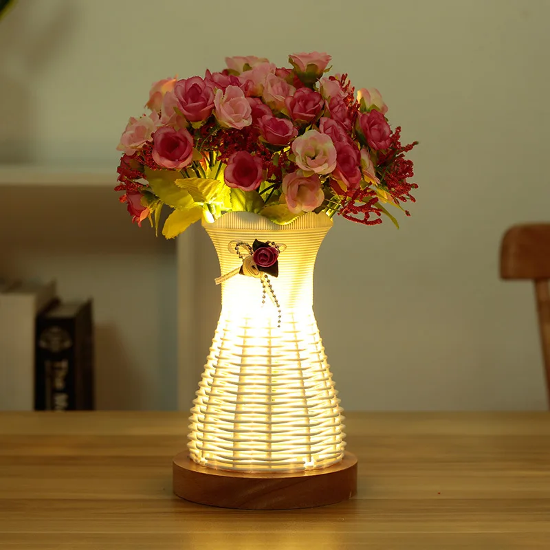 Rose Flower LED Night Light Bedside Bedroom Wood Desk Table Lamp Home Indoor Decor Decoration Lights
Rose Flower LED Night Light Bedside Bedroom Wood Desk Table Lamp Home Indoor Decor Decoration Lights