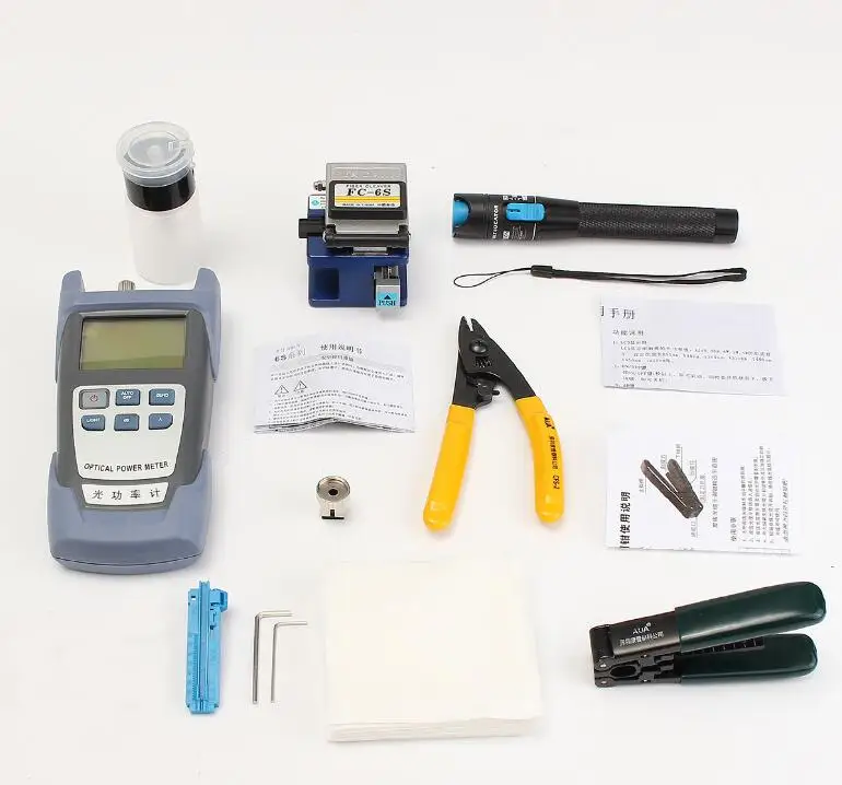 Fiber Optic Tool Kit with Clivador de Fibra Otica Power Meter Fault Locator 5km herramientas
Fiber Optic Tool Kit with Clivador de Fibra Otica Power Meter Fault Locator 5km herramientas