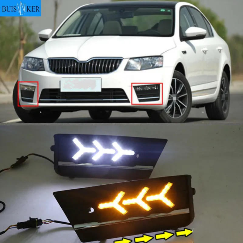 2PCS Waterproof style 12V LED Car for SKODA OCTAVIA A7 2013-2017 DRL Daytime running light with fog lamp hole
2PCS Waterproof style 12V LED Car for SKODA OCTAVIA A7 2013-2017 DRL Daytime running light with fog lamp hole