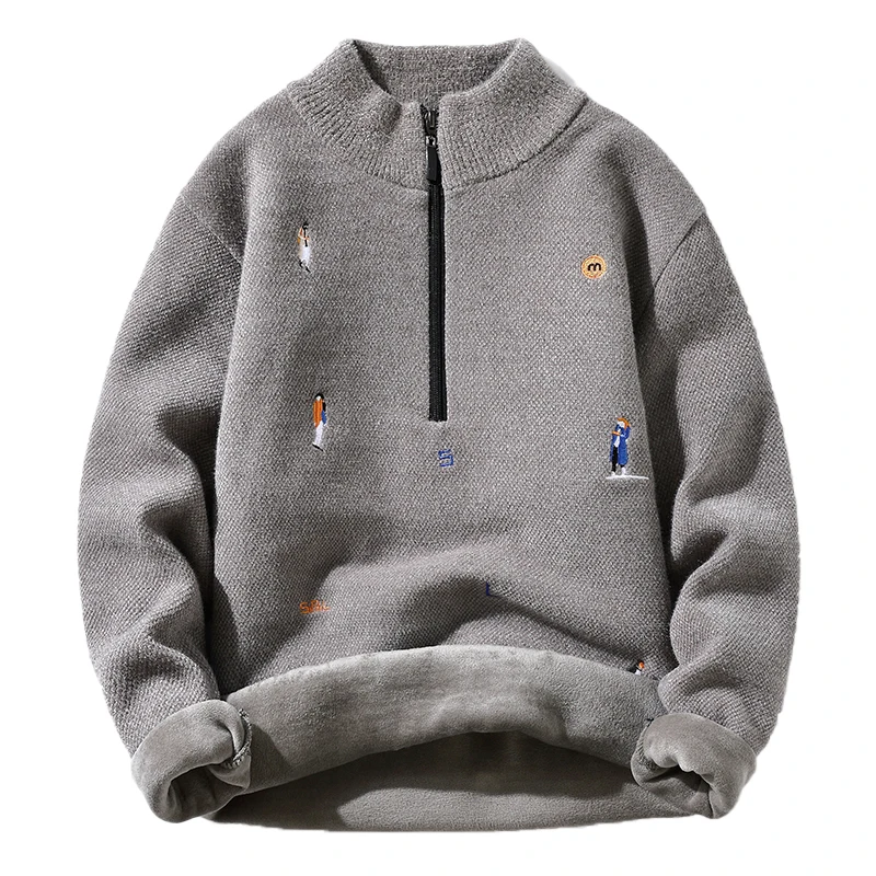Velvet Half Pull Down Coat Men 2021 Autumn Winter Sweater Men High Quality Warm Coats Men Dropshipping Knitwear Cardigans Men
Velvet Half Pull Down Coat Men 2021 Autumn Winter Sweater Men High Quality Warm Coats Men Dropshipping Knitwear Cardigans Men