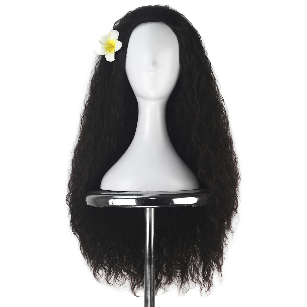 Women 80cm Long Curly Dark Brown Moana Black Hair Halloween Cosplay Costume Wig for Girl with Flower
Women 80cm Long Curly Dark Brown Moana Black Hair Halloween Cosplay Costume Wig for Girl with Flower