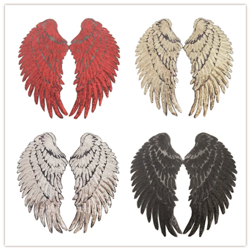 Large Wings Iron On Patches For Clothing Sequins Biker Badge Embroidery Fabric Sequined Patch Clothes Stickers Strange things
Large Wings Iron On Patches For Clothing Sequins Biker Badge Embroidery Fabric Sequined Patch Clothes Stickers Strange things