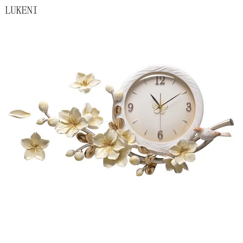 Luxury Decorative Painting Simple Carved Flower Wall Clock Creative Living Room Clock Watch Art Modern Quartz Clock
Luxury Decorative Painting Simple Carved Flower Wall Clock Creative Living Room Clock Watch Art Modern Quartz Clock