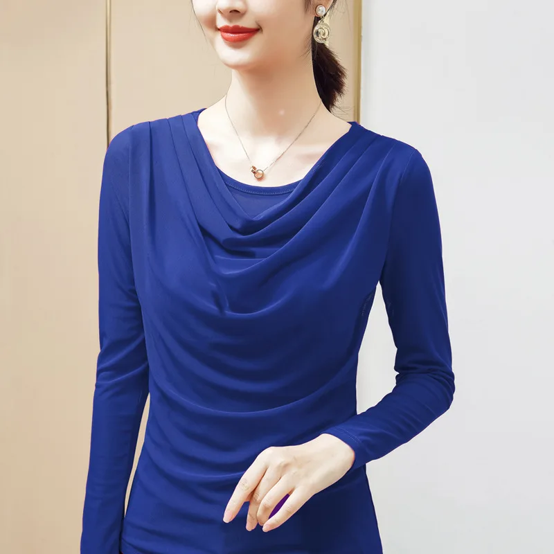 Fashion Office Lady Sexy O-Neck Long Sleeve Mesh T-Shirt M-5XL Women Spring Summer Casual Top Tees Clothing Girls' Party Shirt
Fashion Office Lady Sexy O-Neck Long Sleeve Mesh T-Shirt M-5XL Women Spring Summer Casual Top Tees Clothing Girls' Party Shirt