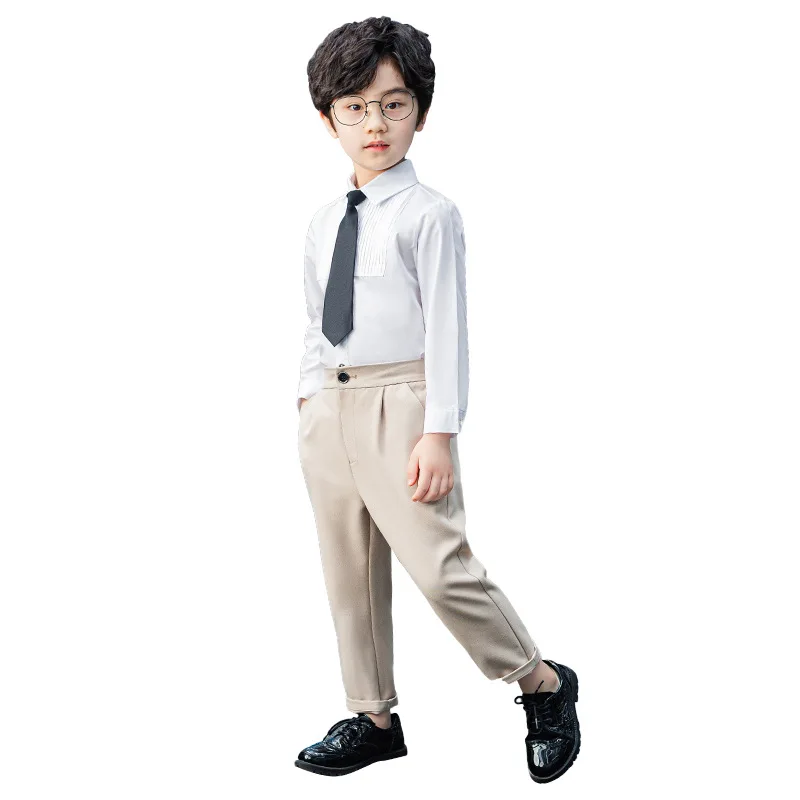 School Kids Formal Shirt+ Pants +Tie 3PCS Clothing Set Boys Weddings Party Wear Prince Boys Gentlemen Birthday Dress Costume
School Kids Formal Shirt+ Pants +Tie 3PCS Clothing Set Boys Weddings Party Wear Prince Boys Gentlemen Birthday Dress Costume