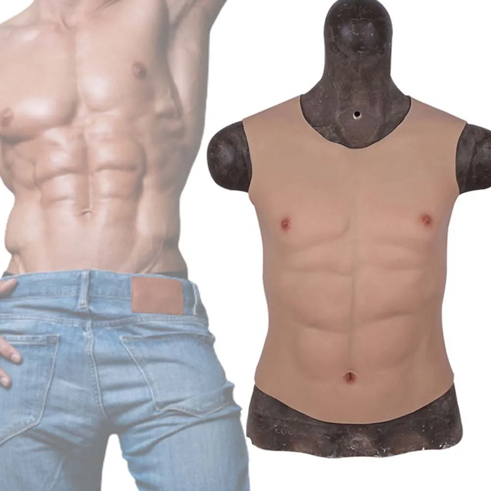Silicone Simulation Muscle Suit Fake Belly Macho Man False Chest Roleplay Costumes Halloween Men Gay Crossdresser Cosplay
Silicone Simulation Muscle Suit Fake Belly Macho Man False Chest Roleplay Costumes Halloween Men Gay Crossdresser Cosplay
