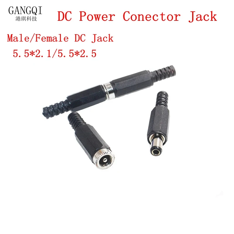 10Pcs DC Male DC Female Connectors DC Power Jack Plug Adapter Cctv Camera Security System for DIY Cctv Accessories2.1/2.5*5.5MM
10Pcs DC Male DC Female Connectors DC Power Jack Plug Adapter Cctv Camera Security System for DIY Cctv Accessories2.1/2.5*5.5MM