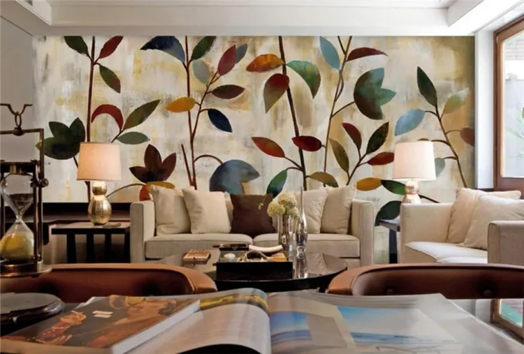 Retro color small broken leaf mural wall custom high-end mural factory wholesale wallpaper mural photo wall
Retro color small broken leaf mural wall custom high-end mural factory wholesale wallpaper mural photo wall