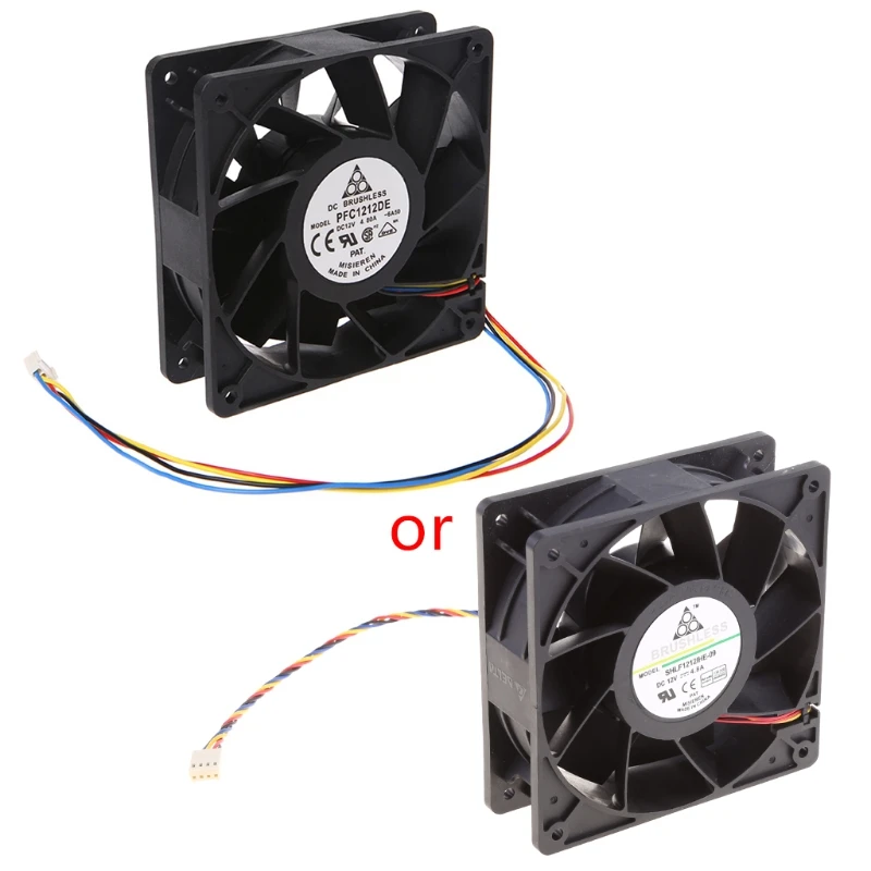 120x120x38mm Brushless DC12V 4.8A 11-Blade Cooling Fan 12038 For Delta PFC1212DE
120x120x38mm Brushless DC12V 4.8A 11-Blade Cooling Fan 12038 For Delta PFC1212DE
