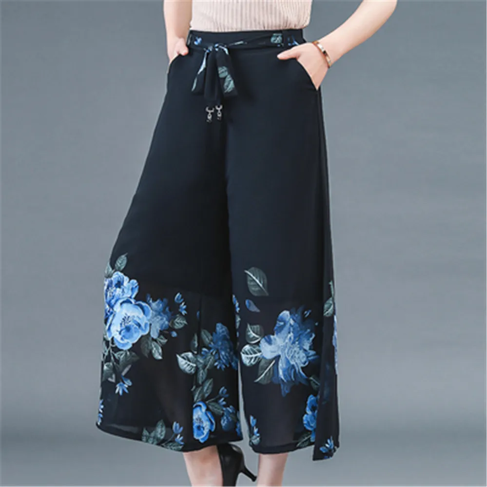 Women Loose Chiffon Wide Leg Pant Skirts High Waist Boho Trousers 2020 Female Printed Harem Pants Plus Size 5XL HK326
Women Loose Chiffon Wide Leg Pant Skirts High Waist Boho Trousers 2020 Female Printed Harem Pants Plus Size 5XL HK326