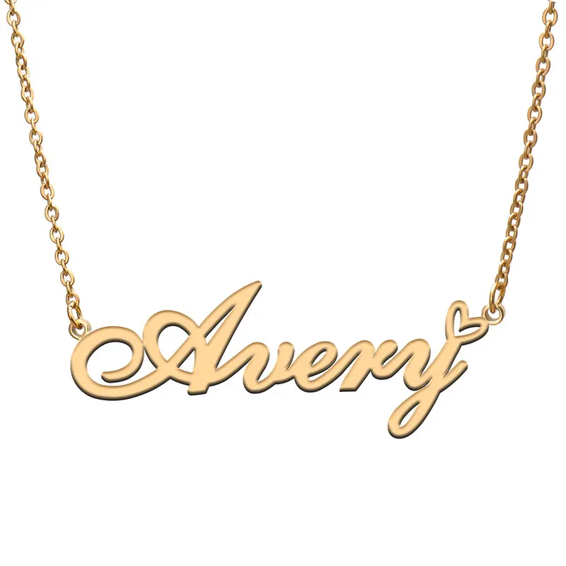 Avery Stainless Steel Name Necklace for Women Personalized Dainty Jewelry Gift for Her Birthday Christmas Valentines Day
Avery Stainless Steel Name Necklace for Women Personalized Dainty Jewelry Gift for Her Birthday Christmas Valentines Day