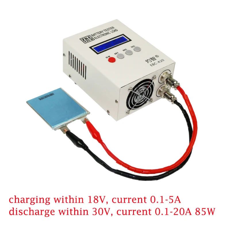 EBC-A20 Battery Capacity Tester Lithium Battery Iron Lithium Ternary Charge and Discharge Instrument 20A Electronic Load
EBC-A20 Battery Capacity Tester Lithium Battery Iron Lithium Ternary Charge and Discharge Instrument 20A Electronic Load