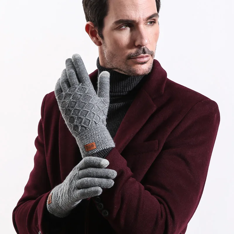 Fashion Winter Acrylic Mesh Pattern Thicken Knit Warm Touch Phone Screen Cycling Gloves Men Outdoor Sports Driving Gloves C69
Fashion Winter Acrylic Mesh Pattern Thicken Knit Warm Touch Phone Screen Cycling Gloves Men Outdoor Sports Driving Gloves C69
