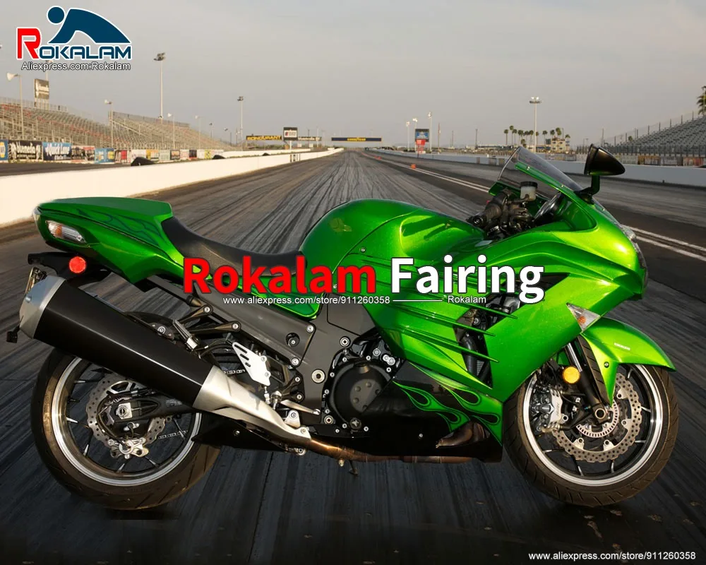 Cowlings For Kawasaki ZX14R 2012 2013 2014 2015 ZX 14R ZX 14R 12 15 Green Aftermarket Motorbike Fairing Kit (Injection Molding)
Cowlings For Kawasaki ZX14R 2012 2013 2014 2015 ZX 14R ZX 14R 12 15 Green Aftermarket Motorbike Fairing Kit (Injection Molding)